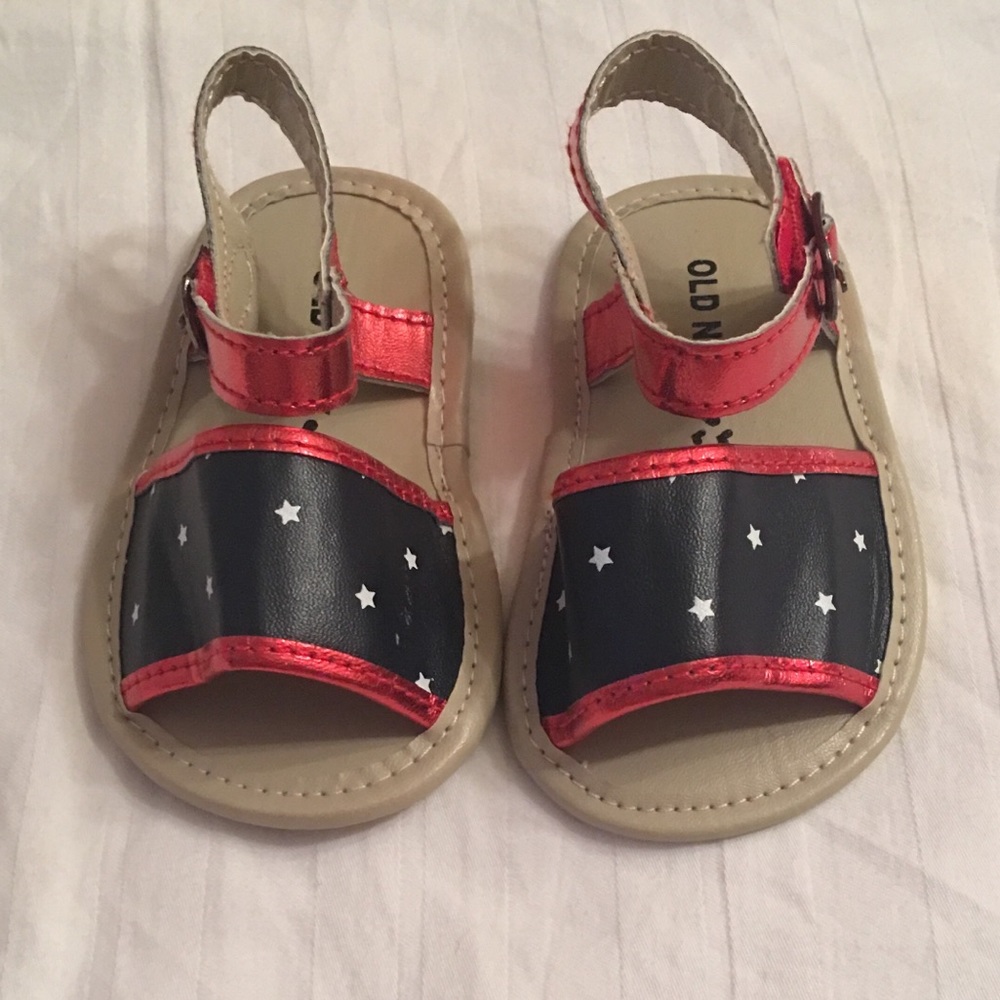 💥Lowest price💥Old navy patriotic sandals 6-12 mo